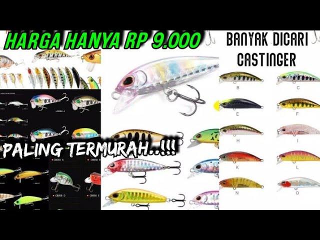 REKOMENDASI MINNOW MURAH TERBAIK YANG LAGI VIRAL,LURE CASTING YANG SEDANG DI CARI SEMUA PEMANCING