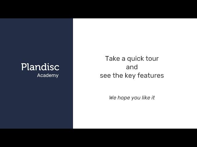 Key features in plandisc