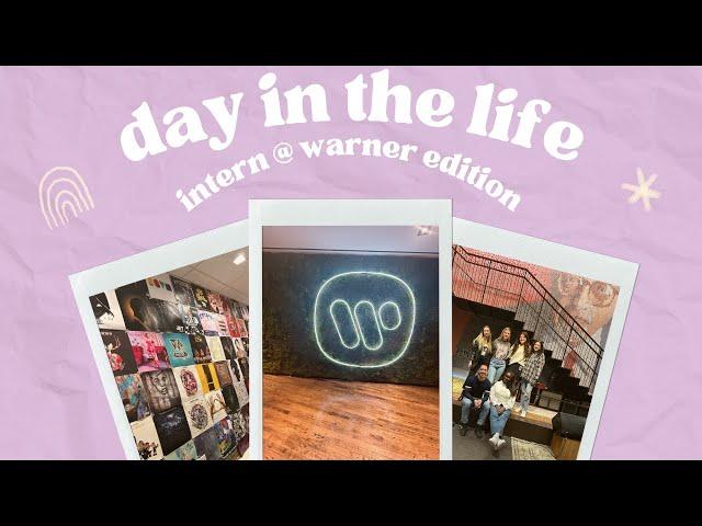 first day interning at warner music group | work it girlie