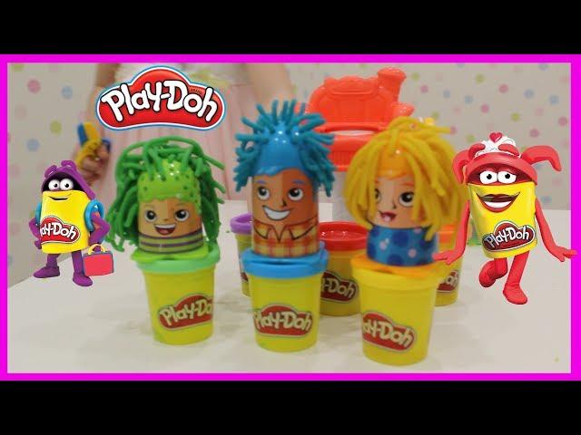 Сумасшедшие пластилиновые прически - парикмахерская Play Doh!