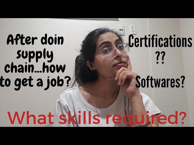 Jobs After Supply chain management| Certifications| Softwares?| Canada