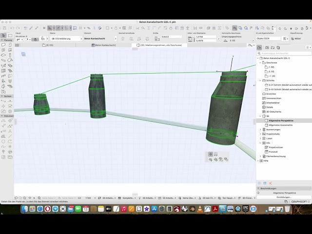 ARCHICAD27 KANALSCHACHT BETON Zusammenstellen