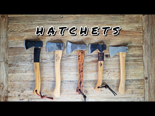 Hatchets (Hults Bruk, Gransfors Bruk, Helko Werk, Adler, and Council Tool)