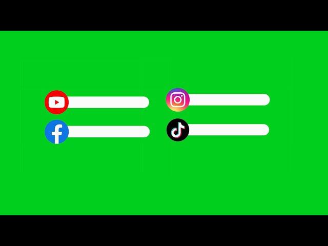 Free Social Media Green Screen Youtube Facebook Instagram Tiktok