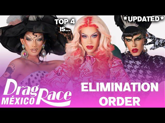 Drag Race México S2 *UPDATED* Elimination Order & Top 4 - RuPaul's Drag Race