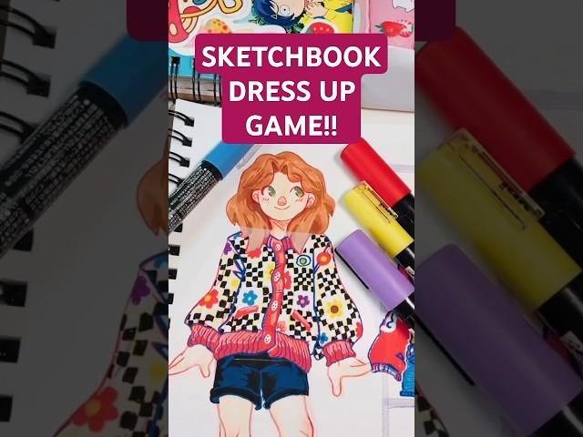 SKETCHBOOK DRESS UP GAME!! #dressup #game #sketchbook #DIY #ootd #outfit #fashion #craft