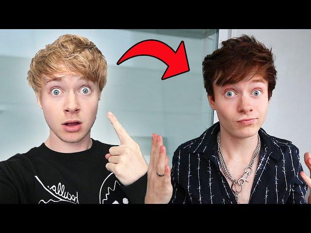 I Dyed My Hair and Switched Lives w/ COLBY for a Day! | Sam Golbach