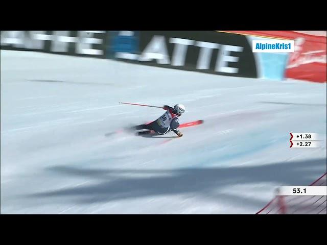 Alpine Skiing - 2021 - Men's Giant Slalom - Raposo amazing 360 save in Cortina