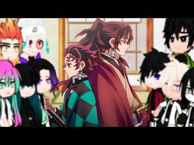 Hashira react to Tanjiro and Yoriichi Demon Slayer | Реакция Хашира на Танджиро и Ёриичи  | ОЗВУЧКА