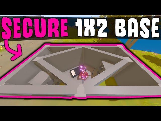 Unturned - SECURE 1x2 Base Design! Easy to build! - Unturned Base Build