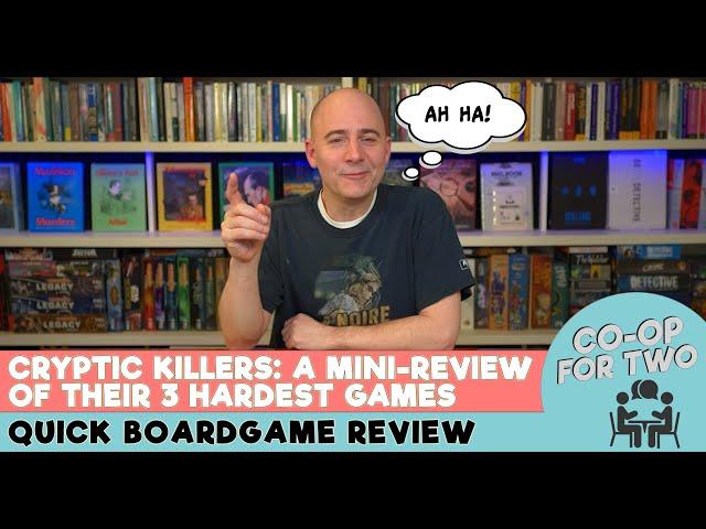 Cryptic Killers: A spoiler-free mini-review of their 3 hardest Cold Case Games (15min @ 4k)