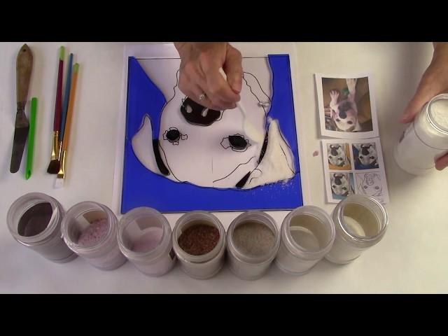 Painting with Frit Bulldog with Lisa Vogt