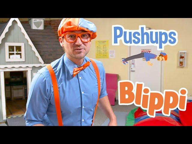 Exercise With Blippi At An Indoor Playground For Kids | Educational Videos For Toddlers