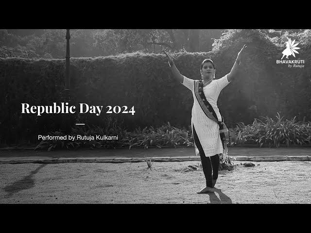 Happy Republic Day!  #dance #artist #rutujakulkarni #bhavakrutibyrutuja #republicday2024