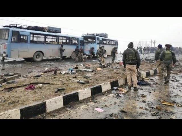 Pulwama me aatanki hamla LIVE Images | terrorists attack in India images|Pulwama news