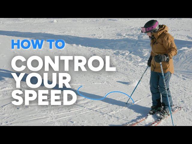 HOW TO CONTROL YOUR SPEED WHEN SKIING | How to slow down, control your speed and remain in balance