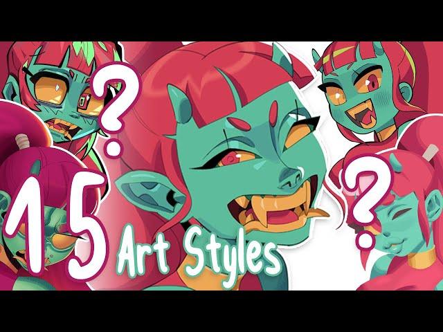 Where i've been - 15 MORE Art Styles Challenge