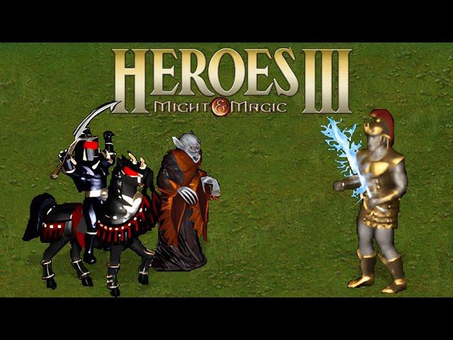 Heroes 3: A tale of Teleport, Melee combat and Clone - an exciting battle with a Tower boss!