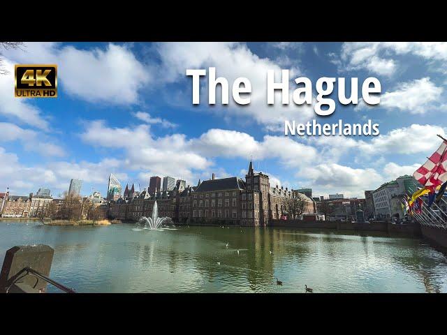 Travel to Netherlands, The Hague & De Pier - April 2022 Morning Walk 4K HDR ASMR