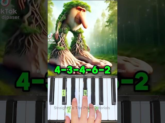 Brr Brr Patapim Alarm - Piano Tutorial #shorts
