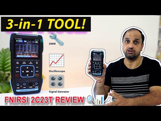 FNIRSI 2C23T Review: The Best 3-in-1 DMM? Oscilloscope + Multimeter + Signal Generator "