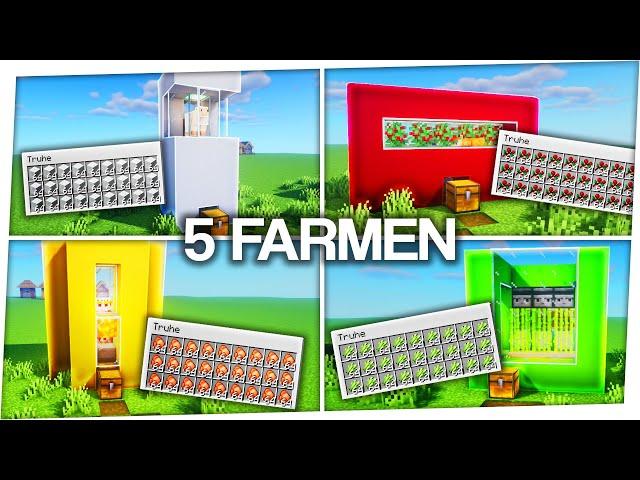 5 automatische Farmen in Minecraft (einfach) 