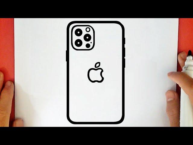 HOW TO DRAW APPLE IPHONE