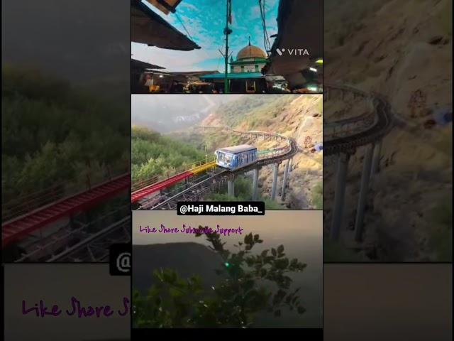 #Haji Malang Dargah#Funicular Train Started#Thane District#trending #video #viral #2024 #mumbai