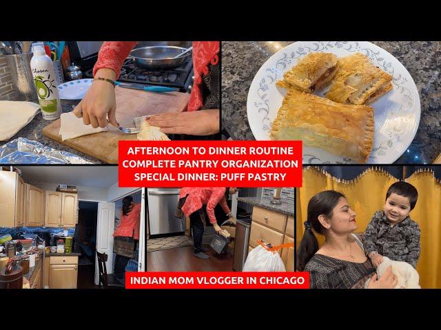 Busy Afternoon To Night Routine~Pantry Organization~Dinner Recipe Puff Pastry~Real Homemaking Vlogs