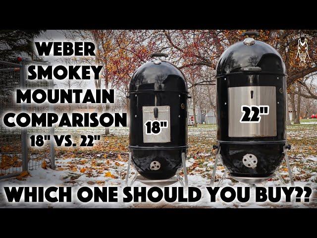 Weber Smokey Mountain Comparison | 18" vs. 22" | Which One Should You Buy??