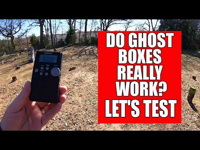 Do Ghost/Spirit boxes really work?  First test