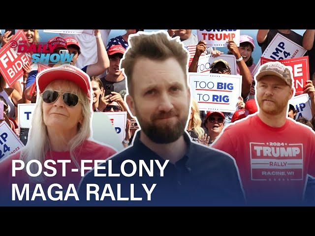 Jordan Klepper vs. Trumpers at First Post-Felony Conviction Rally | The Daily Show