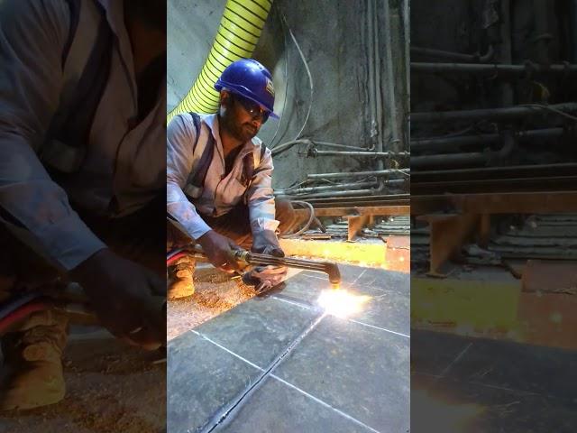 Precision Gas Cutting at CIDCO Raw Water Tunnel | Megha Engineering