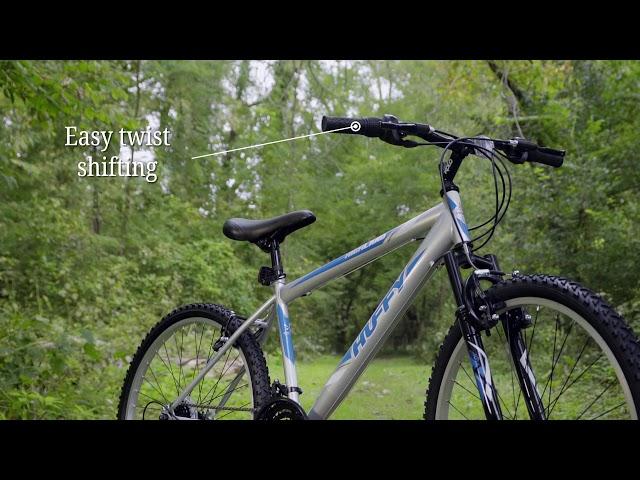 26in Men's Mountain Bike, Silver & Blue | Huffy