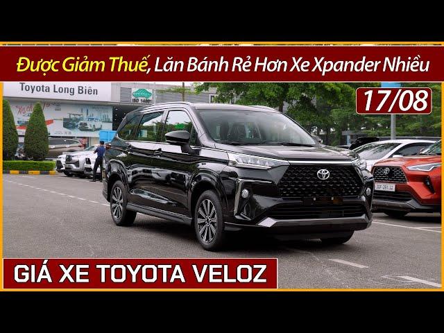 Giá xe Toyota Veloz giữa tháng 08. Giảm nhiều tiền mặt, lại giảm thuế, rẻ hơn xe Xpander nhiều