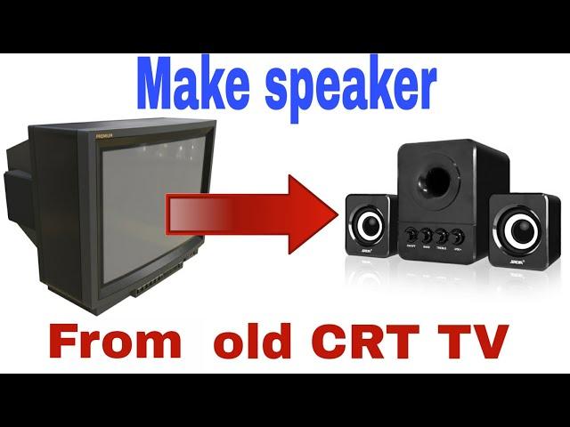 Make amplifier and speaker  from your old CRT tv ||Tda7297 ic|| Electric Boss||