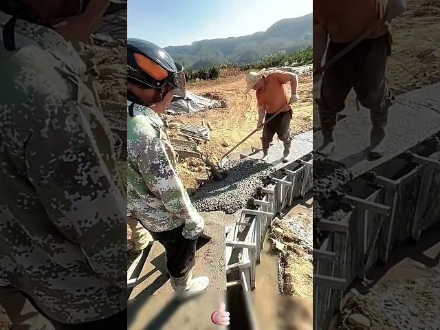 The process of constructing an irrigation canal