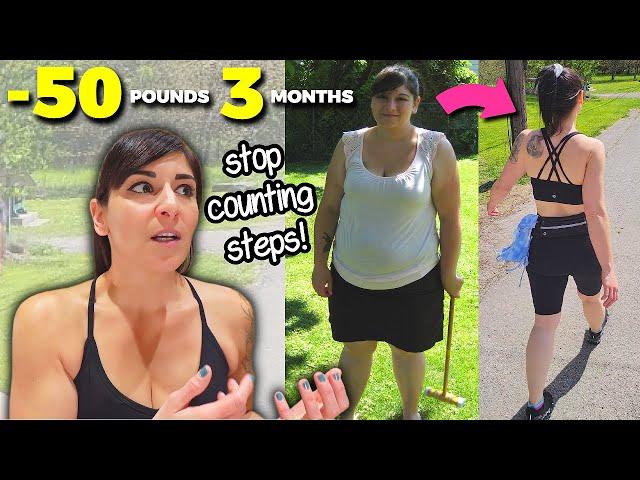 How Much Walking Everyday to Lose 50 POUNDS of FAT in 3 Months (Without Counting Steps)