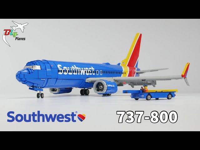 LEGO Southwest Airlines 737 MOC!! Full Interior, Over 3 Feet Long!!