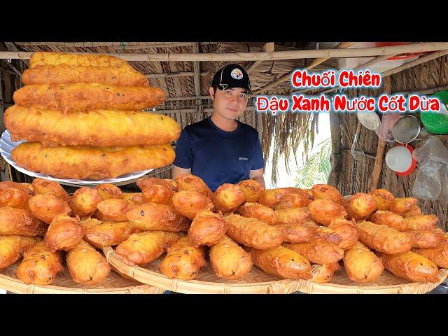 Cách Pha Bột Bánh CHUỐI CHIÊN ĐẬU XANH NƯỚC CỐT DỪA Phồng Giòn Thơm Ngon | Thuận Miền Tây#101