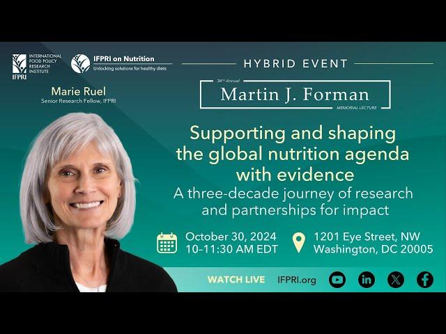 Supporting and shaping the global nutrition agenda with evidence: A three-decade journey of resea…