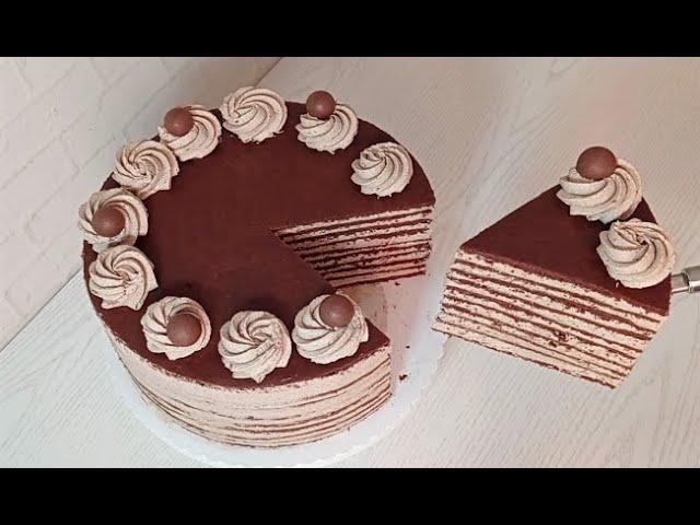 CHOCOLATE MILK GIRL CAKE WITH VARNISH CREAM. Best recipe from Germany. MilchmädchenTorte