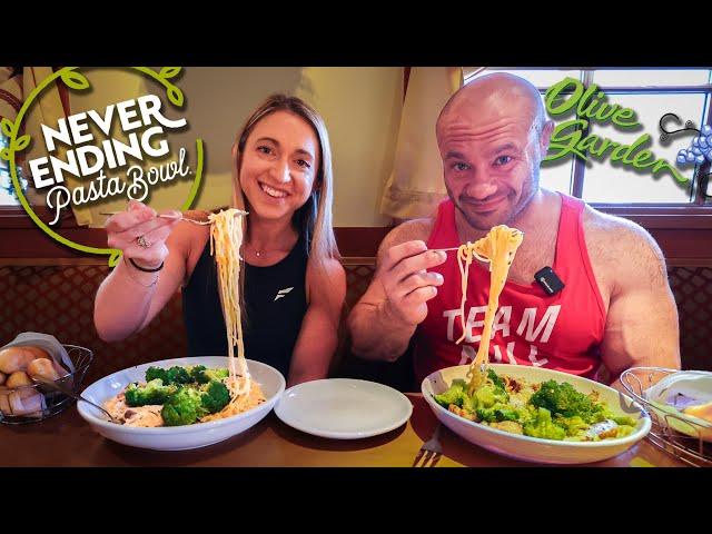 “Most People Can’t Finish One!” Never Ending Pasta Challenge at Olive Garden ft. Dr. Mike Israetel!