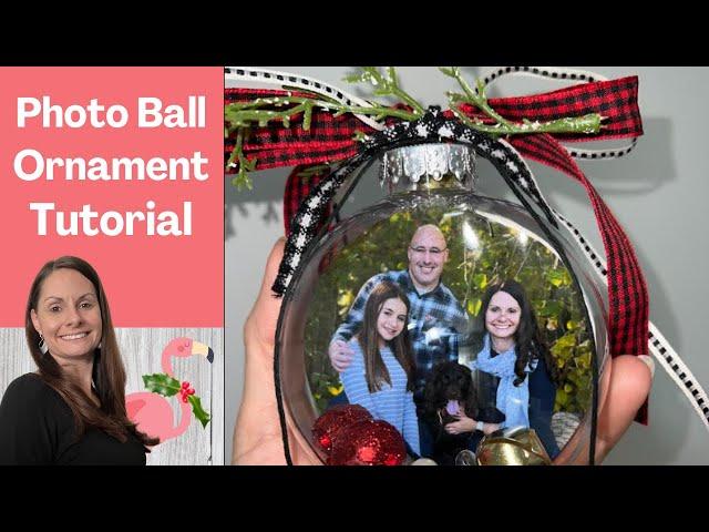 Photo Ball Christmas Ornament Tutorial