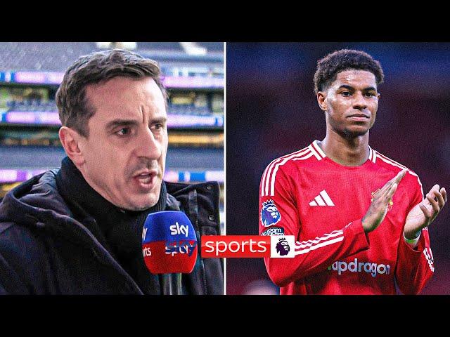 "Inevitable he leaves the club" | Gary Neville on Marcus Rashford after he was left out again