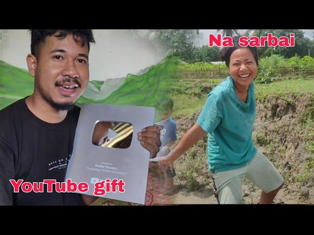 Angni YouTube play button khow naidw // Na sarbai// Gwrbw khungur