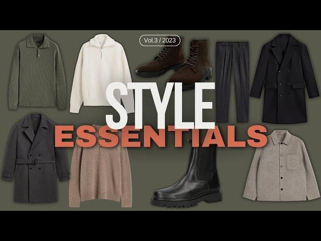 STYLE ESSENTIALS | TOP Herbst/Winter Basics für Männer