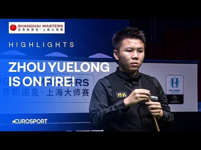 Zhou Yuelong BLITZES Barry Hawkins with 133 Total CLEARANCE  | 2024 Snooker Shanghai Masters