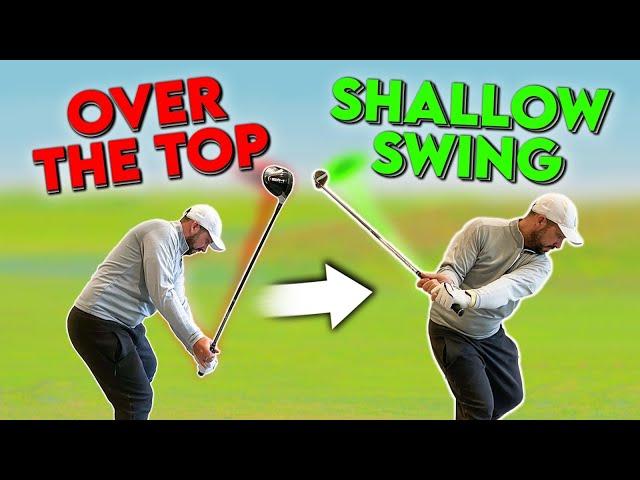 Stop Swinging "OVER THE TOP" In Golf