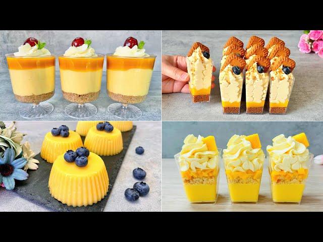 4 Easy and Quick No Bake Mango Desserts Recipes. Easy and Yummy!